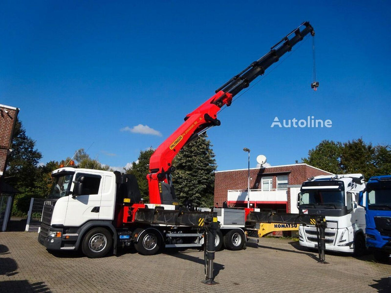 Scania G410 - Flatbed+crane - Бордови камион, Камион с кран: снимка 5 Scania G410 - Flatbed+crane - Бордови камион, Камион с кран: снимка 5