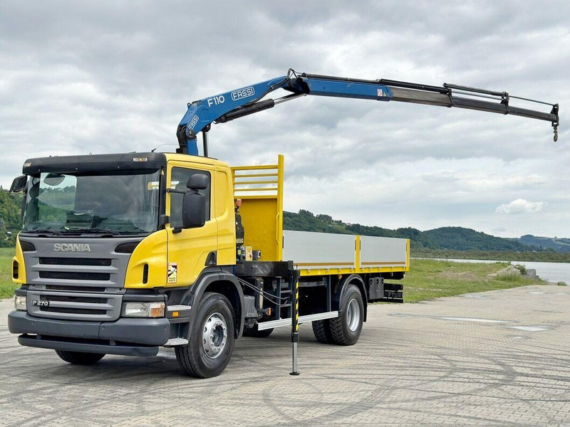 Scania P 270 * FASSI F110A.23 + FUNK * TOPZUSTAND - Бордови камион, Камион с кран: снимка 2 Scania P 270 * FASSI F110A.23 + FUNK * TOPZUSTAND - Бордови камион, Камион с кран: снимка 2