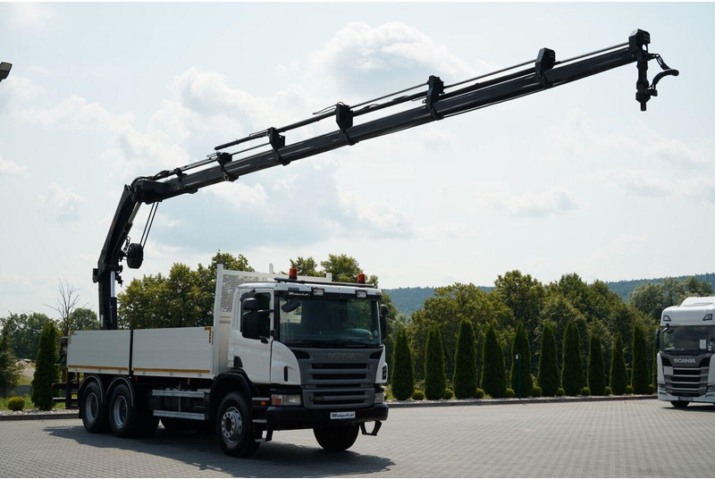Scania P 360 / 6X4 / SKRZYNIOWY 4.85 + HDS HIAB 211 E-6 HIDUO / UDŹWIG - Бордови камион, Камион с кран: снимка 1 Scania P 360 / 6X4 / SKRZYNIOWY 4.85 + HDS HIAB 211 E-6 HIDUO / UDŹWIG - Бордови камион, Камион с кран: снимка 1