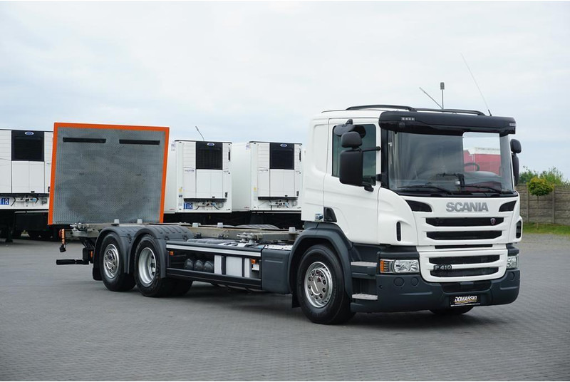 Scania P 410 / ACC / E 6 / BDF + WINDA / 7.15 , 7.45, 7.82 M / OŚ SKRĘT - Шаси кабина: снимка 1 Scania P 410 / ACC / E 6 / BDF + WINDA / 7.15 , 7.45, 7.82 M / OŚ SKRĘT - Шаси кабина: снимка 1