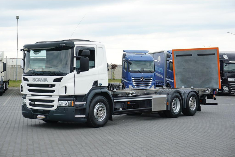 Scania P 410 / ACC / E 6 / BDF + WINDA / 7.15 , 7.45, 7.82 M / OŚ SKRĘT - Шаси кабина: снимка 2 Scania P 410 / ACC / E 6 / BDF + WINDA / 7.15 , 7.45, 7.82 M / OŚ SKRĘT - Шаси кабина: снимка 2
