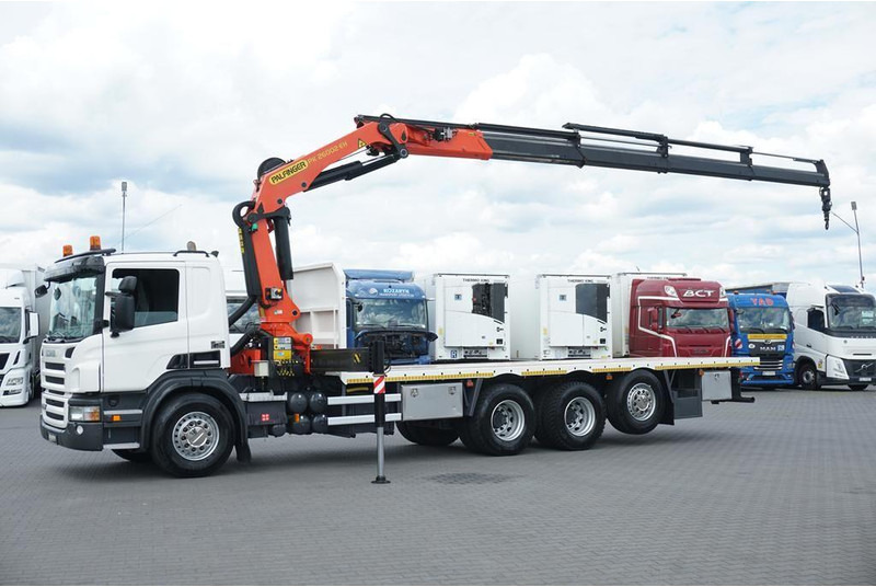 Scania P 420 / 8 X 4 / TRIDEM / SKRZYNIOWY + HDS / PALFINGER PK 26002 / - Бордови камион, Камион с кран: снимка 4 Scania P 420 / 8 X 4 / TRIDEM / SKRZYNIOWY + HDS / PALFINGER PK 26002 / - Бордови камион, Камион с кран: снимка 4