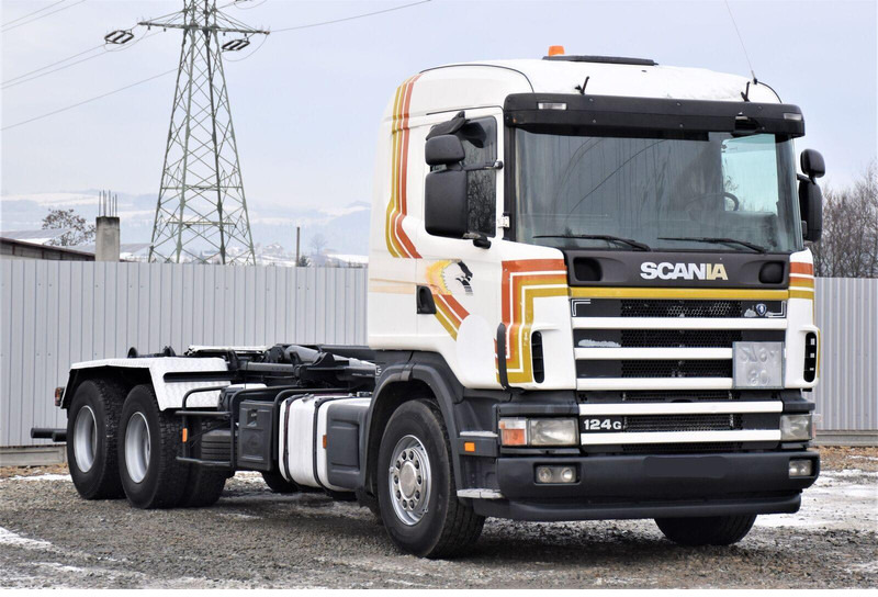 Scania R124 470 Abrollkipper * 6x2 * Motor Problem - Мултилифт с кука камион: снимка 3 Scania R124 470 Abrollkipper * 6x2 * Motor Problem - Мултилифт с кука камион: снимка 3