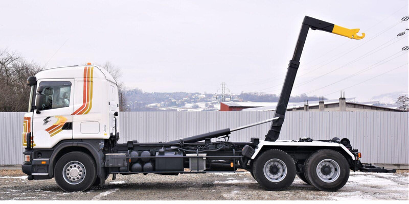 Scania R124 470 Abrollkipper * 6x2 * Motor Problem - Мултилифт с кука камион: снимка 5 Scania R124 470 Abrollkipper * 6x2 * Motor Problem - Мултилифт с кука камион: снимка 5
