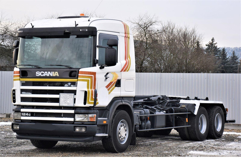 Scania R124 470 Abrollkipper * 6x2 * Motor Problem - Мултилифт с кука камион: снимка 4 Scania R124 470 Abrollkipper * 6x2 * Motor Problem - Мултилифт с кука камион: снимка 4