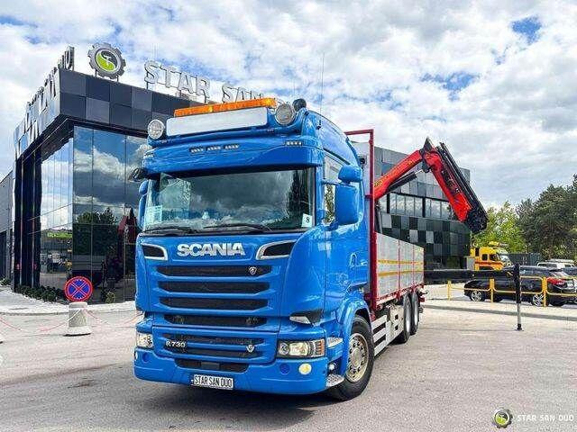 Scania R730 - Бордови камион, Камион с кран: снимка 2 Scania R730 - Бордови камион, Камион с кран: снимка 2