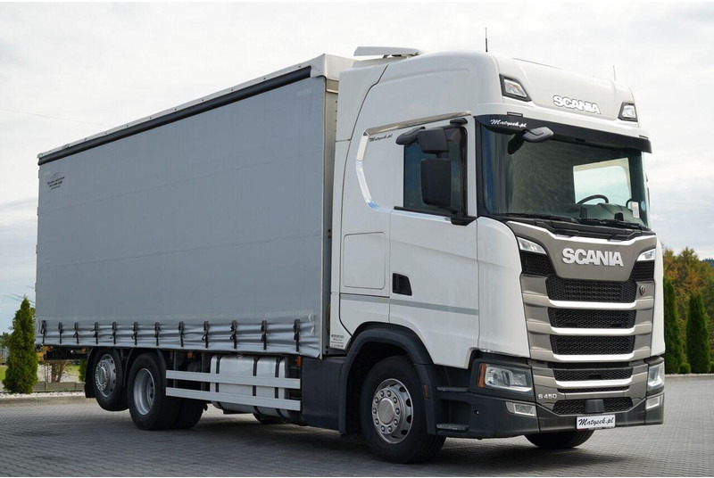 Scania S 450 / SOLÓWKA / 6X2 / OŚ PODNOSZONA / 2019 / - Камион с брезент: снимка 1 Scania S 450 / SOLÓWKA / 6X2 / OŚ PODNOSZONA / 2019 / - Камион с брезент: снимка 1