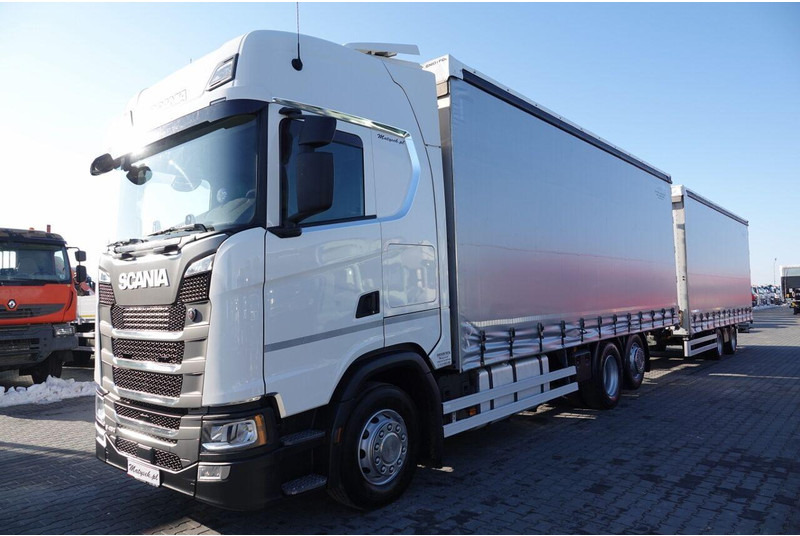 Scania S 450 / ZESTAW TANDEM / 120 M3 / I-PARK COOL / PO KONTRAKCIE S - Камион с брезент: снимка 2 Scania S 450 / ZESTAW TANDEM / 120 M3 / I-PARK COOL / PO KONTRAKCIE S - Камион с брезент: снимка 2
