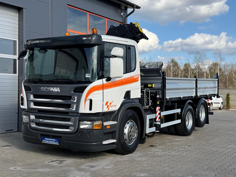 Scania SCANIA P270 6x2 wywrotka 3-stronna + HDS TEREX ATLAS 165.2E - Самосвал камион, Камион с кран: снимка 1 Scania SCANIA P270 6x2 wywrotka 3-stronna + HDS TEREX ATLAS 165.2E - Самосвал камион, Камион с кран: снимка 1