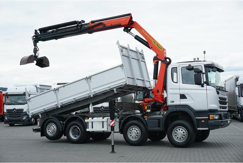 Scanvo G 400 / E 5 / 8 X 4 / 4 x 4 / WYWROTKA + HDS / TRIDEM / PALFINGE - Самосвал камион, Камион с кран: снимка 4 Scanvo G 400 / E 5 / 8 X 4 / 4 x 4 / WYWROTKA + HDS / TRIDEM / PALFINGE - Самосвал камион, Камион с кран: снимка 4