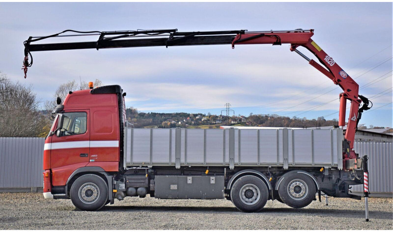 Volvo FH 480 Kipper 6,20m + HMF 1823 K3 + FUNK - Самосвал камион, Камион с кран: снимка 5 Volvo FH 480 Kipper 6,20m + HMF 1823 K3 + FUNK - Самосвал камион, Камион с кран: снимка 5