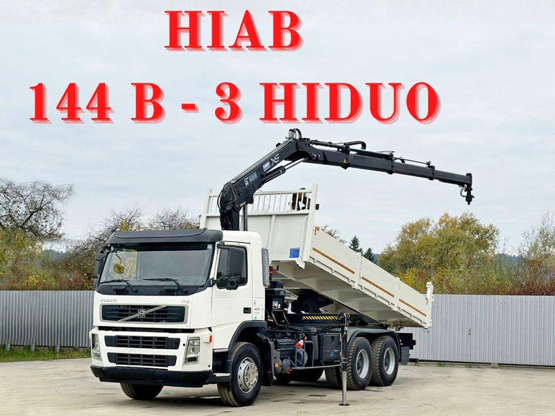 Volvo FM 400 Kipper 6,20m * HIAB 144 B-3 HIDUO* 6x4 - Самосвал камион, Камион с кран: снимка 1 Volvo FM 400 Kipper 6,20m * HIAB 144 B-3 HIDUO* 6x4 - Самосвал камион, Камион с кран: снимка 1