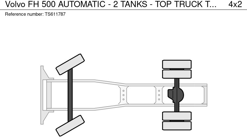 Влекач Volvo FH 500 AUTOMATIC - 2 TANKS - TOP TRUCK: снимка 15