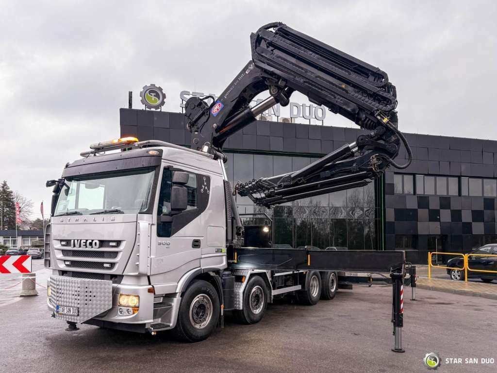 Iveco STRALIS AS320S50Y 8x2 HMF 8520-0K6 FLY JIB Winc - Камион с кран: снимка 2 Iveco STRALIS AS320S50Y 8x2 HMF 8520-0K6 FLY JIB Winc - Камион с кран: снимка 2