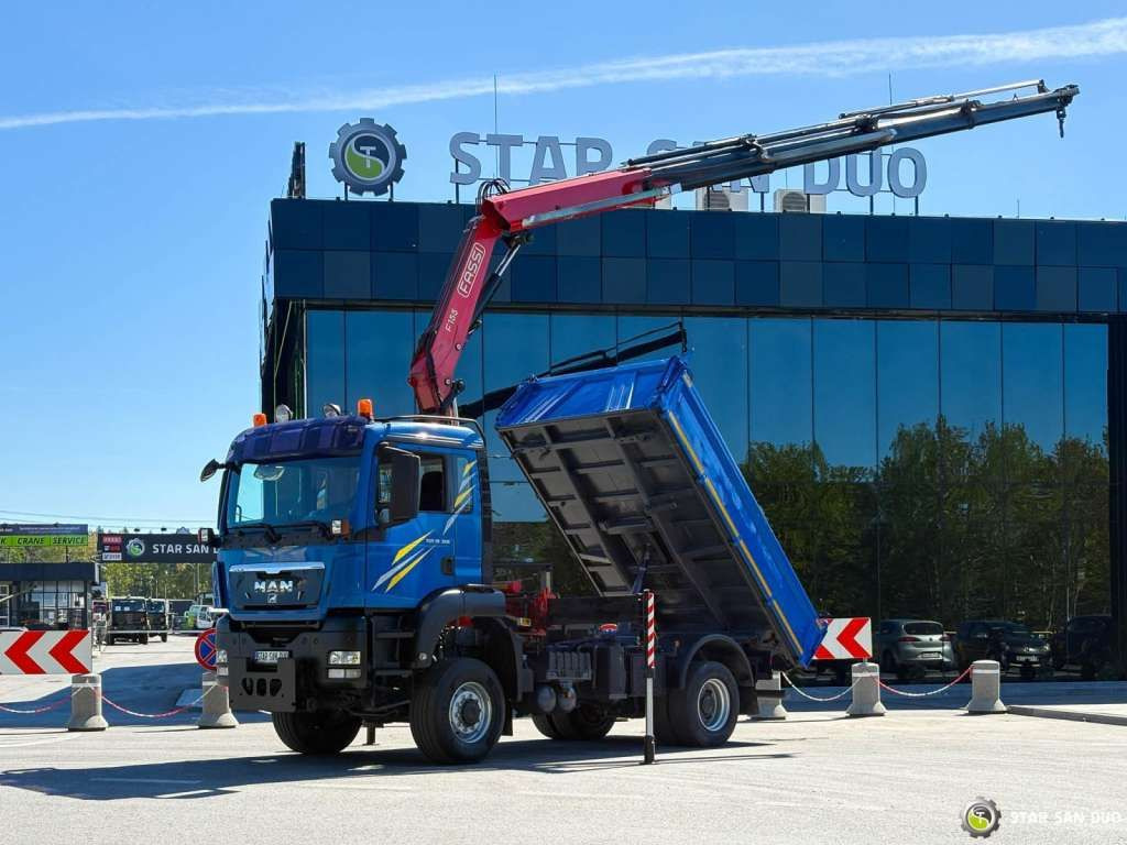 MAN TGS 18.360 Fassi F155A 24 HDS Crane Kipper - Камион с кран: снимка 1 MAN TGS 18.360 Fassi F155A 24 HDS Crane Kipper - Камион с кран: снимка 1