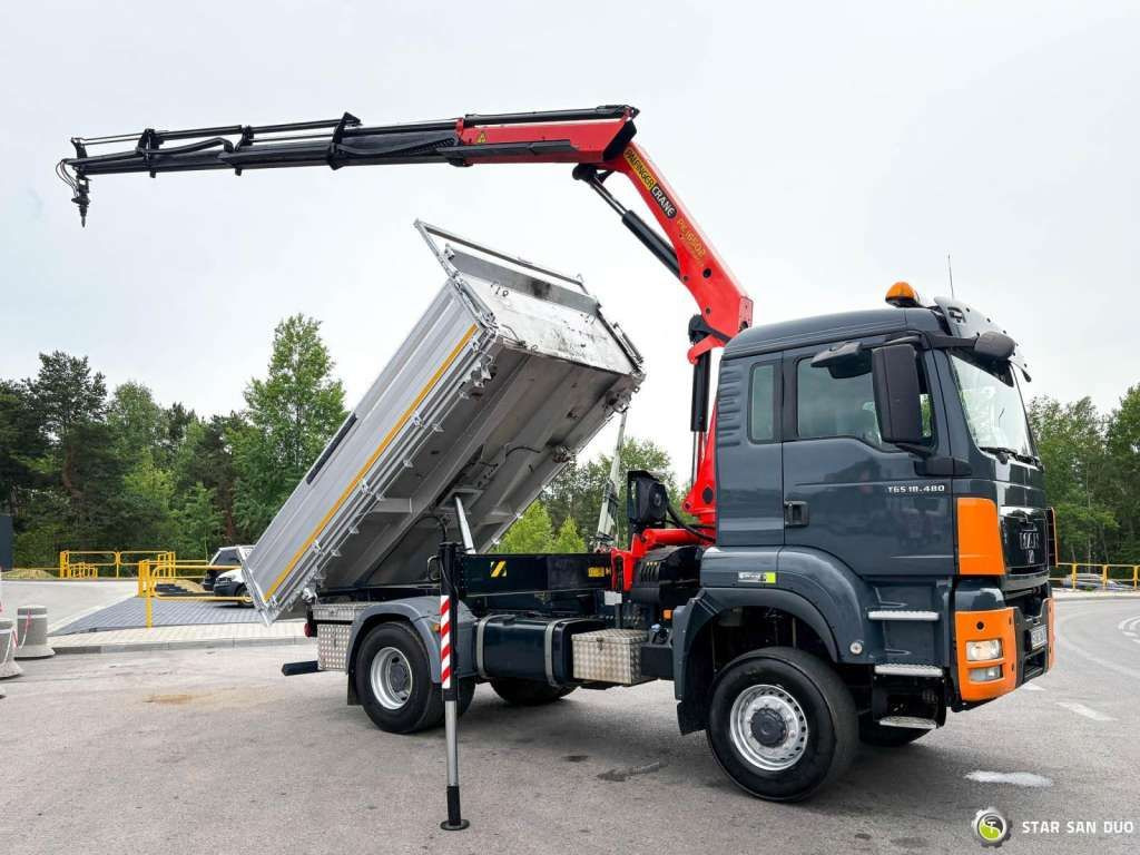 MAN TGS 18.480 PALFINGER PK 16502 HDS Crane,Kipper - Камион с кран: снимка 3 MAN TGS 18.480 PALFINGER PK 16502 HDS Crane,Kipper - Камион с кран: снимка 3
