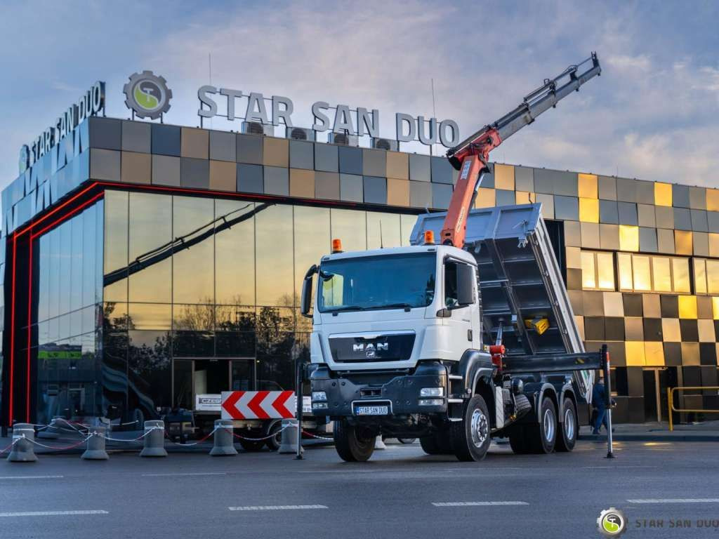 MAN TGS 26.360 6x6 PALFINGER PK 18001 EH Crane Kipe - Камион с кран: снимка 1 MAN TGS 26.360 6x6 PALFINGER PK 18001 EH Crane Kipe - Камион с кран: снимка 1