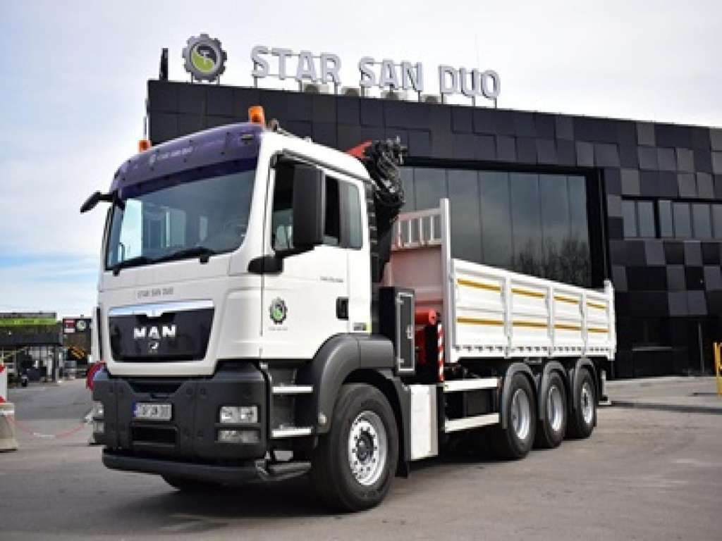 MAN TGS 35.400 8X4 PALFINGER PK 33002 CRANE KIPPER - Камион с кран, Самосвал камион: снимка 4 MAN TGS 35.400 8X4 PALFINGER PK 33002 CRANE KIPPER - Камион с кран, Самосвал камион: снимка 4