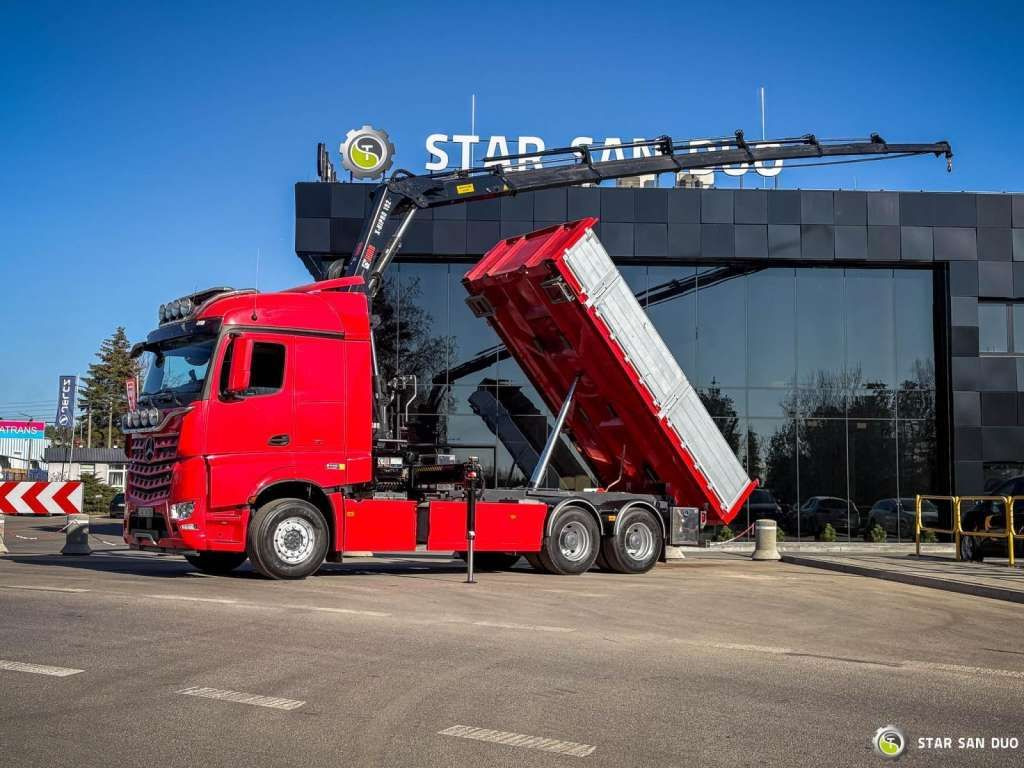 Нови Камион с кран Mercedes-Benz  AROCS 3358L 6x4 HIAB 192X-HIPRO E-6 Crane Kippe: снимка 16