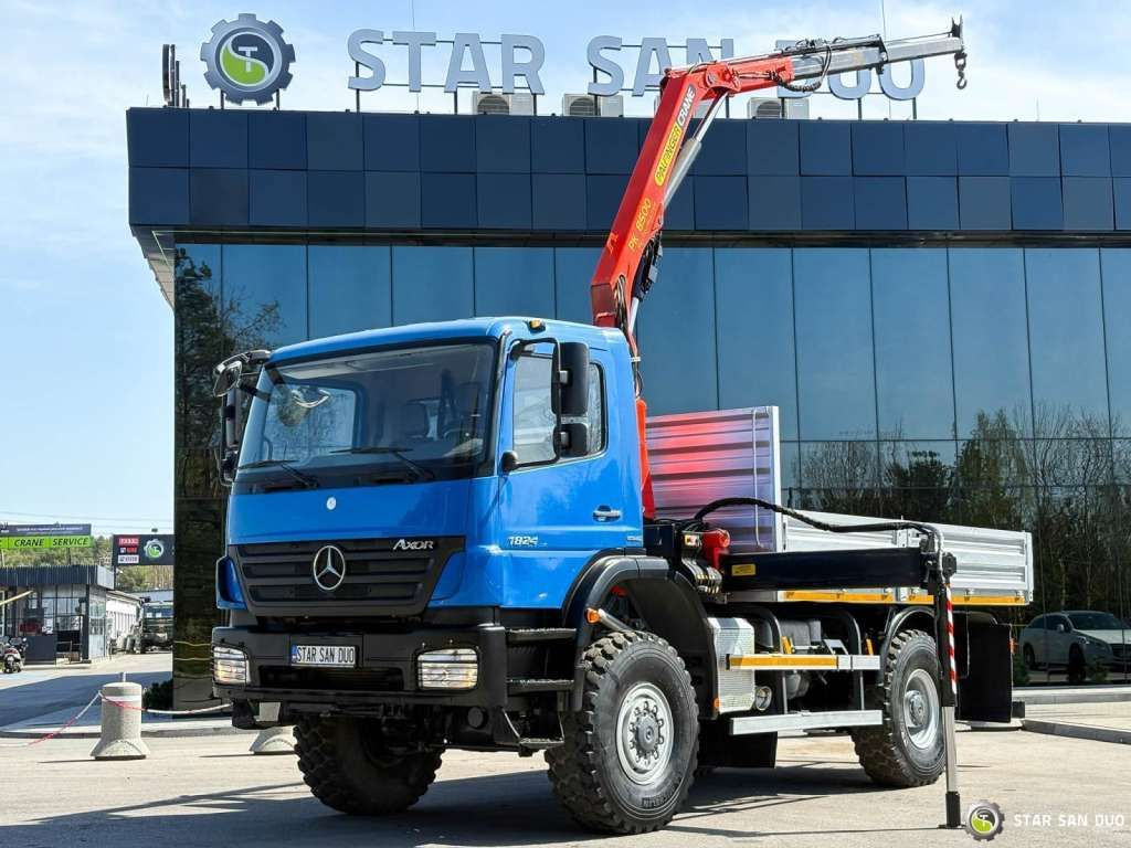 Mercedes-Benz AXOR 1824 4x4 PALFINGER PK 8500 Crane Kran - Камион с кран: снимка 1 Mercedes-Benz AXOR 1824 4x4 PALFINGER PK 8500 Crane Kran - Камион с кран: снимка 1