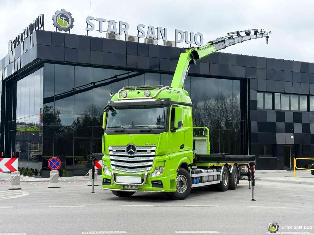 Mercedes-Benz Actros 6x2 HMF 3220 K7 Crane Mercedes-Benz Actros 6x2 HMF 3220 K7 Crane - Камион с кран, Бордови камион: снимка 1 Mercedes-Benz Actros 6x2 HMF 3220 K7 Crane Mercedes-Benz Actros 6x2 HMF 3220 K7 Crane - Камион с кран, Бордови камион: снимка 1