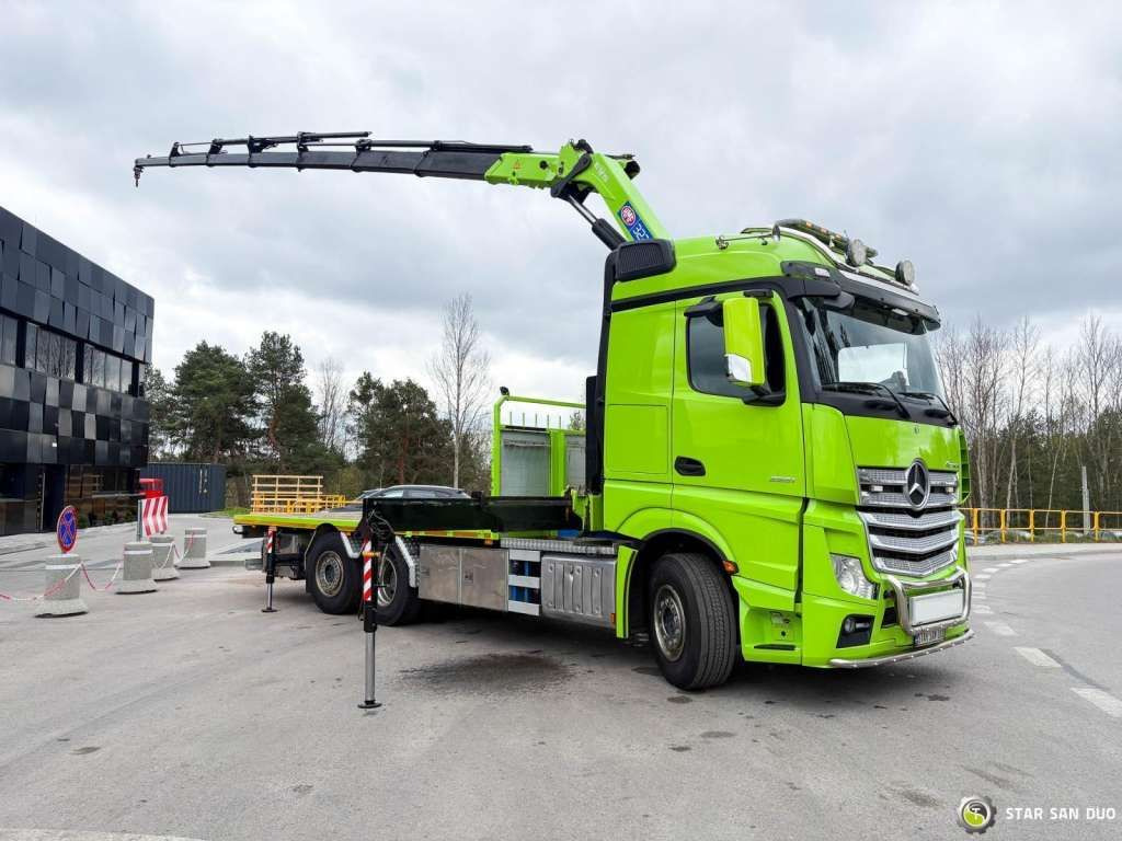 Mercedes-Benz Actros 6x2 HMF 3220 K7 Crane Mercedes-Benz Actros 6x2 HMF 3220 K7 Crane - Камион с кран, Бордови камион: снимка 2 Mercedes-Benz Actros 6x2 HMF 3220 K7 Crane Mercedes-Benz Actros 6x2 HMF 3220 K7 Crane - Камион с кран, Бордови камион: снимка 2