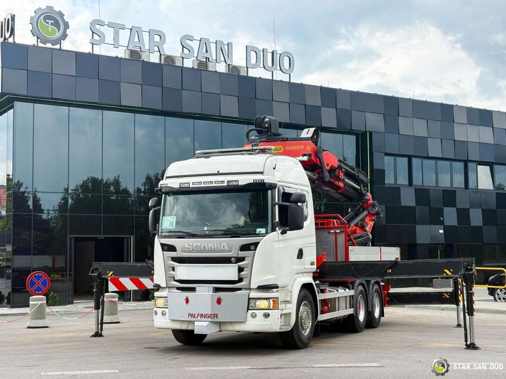 Камион с кран Scania  G490 6x2 Palfinger PK 53002 SH Fly Jib Basket: снимка 27