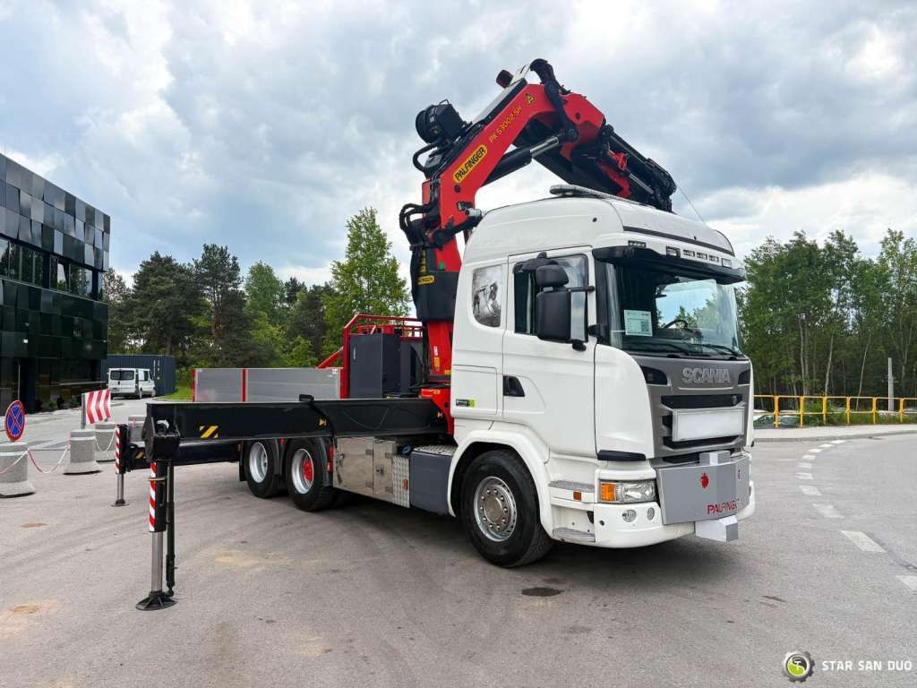 Камион с кран Scania  G490 6x2 Palfinger PK 53002 SH Fly Jib Basket: снимка 7