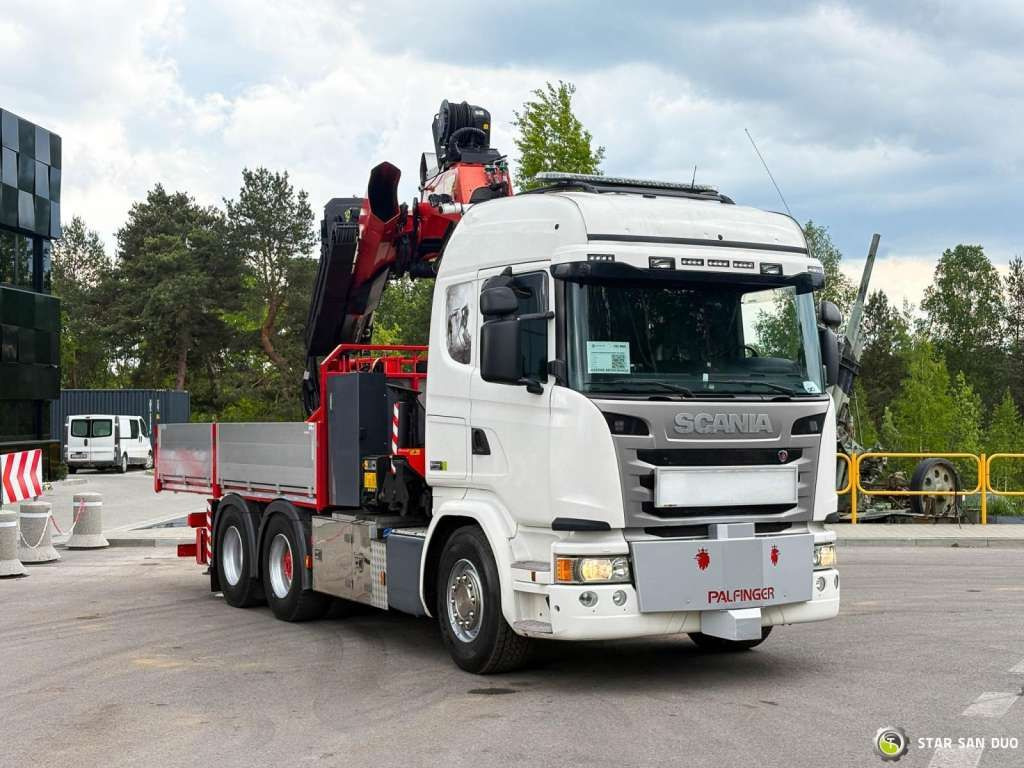 Камион с кран Scania  G490 6x2 Palfinger PK 53002 SH Fly Jib Basket: снимка 8