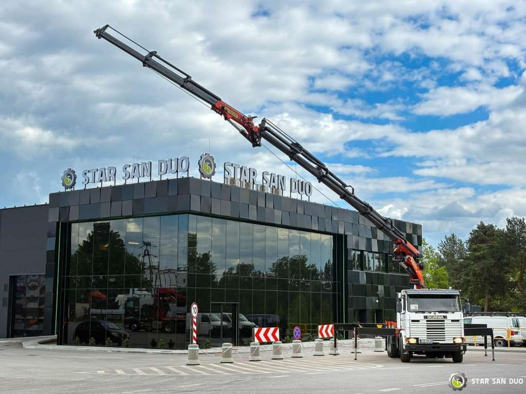 Scania R143 HL 6x2 PALFINGER PK44002 Crane - Камион с кран: снимка 1 Scania R143 HL 6x2 PALFINGER PK44002 Crane - Камион с кран: снимка 1
