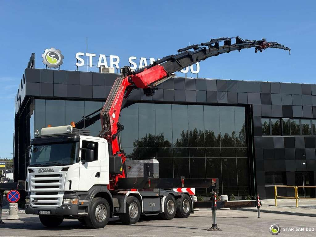 Scania R420 8x4 FASSI F1300 AXP Crane FLY JIB Euro 4 - Камион с кран: снимка 1 Scania R420 8x4 FASSI F1300 AXP Crane FLY JIB Euro 4 - Камион с кран: снимка 1