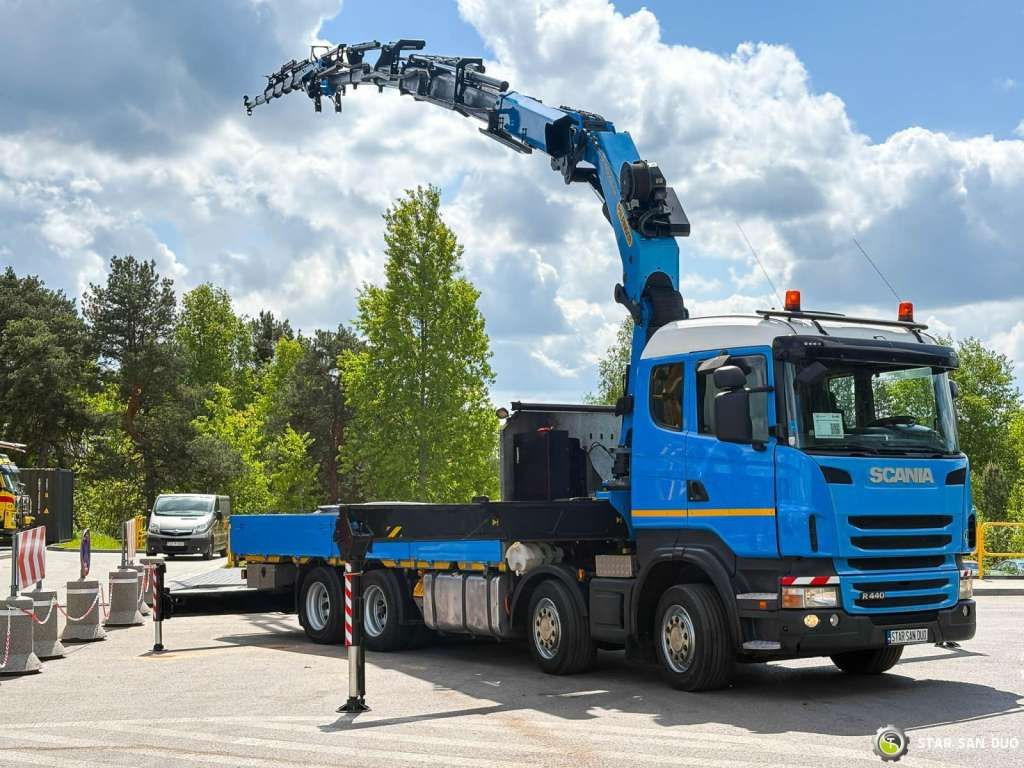 Scania R440 8x4 Palfinger PK50002 FLY JIB Crane Winch - Камион с кран: снимка 1 Scania R440 8x4 Palfinger PK50002 FLY JIB Crane Winch - Камион с кран: снимка 1