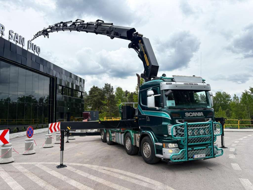 Scania R480 8x2 PALFINGER PK 92002 SH FLY JIB CRANE - Камион с кран: снимка 3 Scania R480 8x2 PALFINGER PK 92002 SH FLY JIB CRANE - Камион с кран: снимка 3