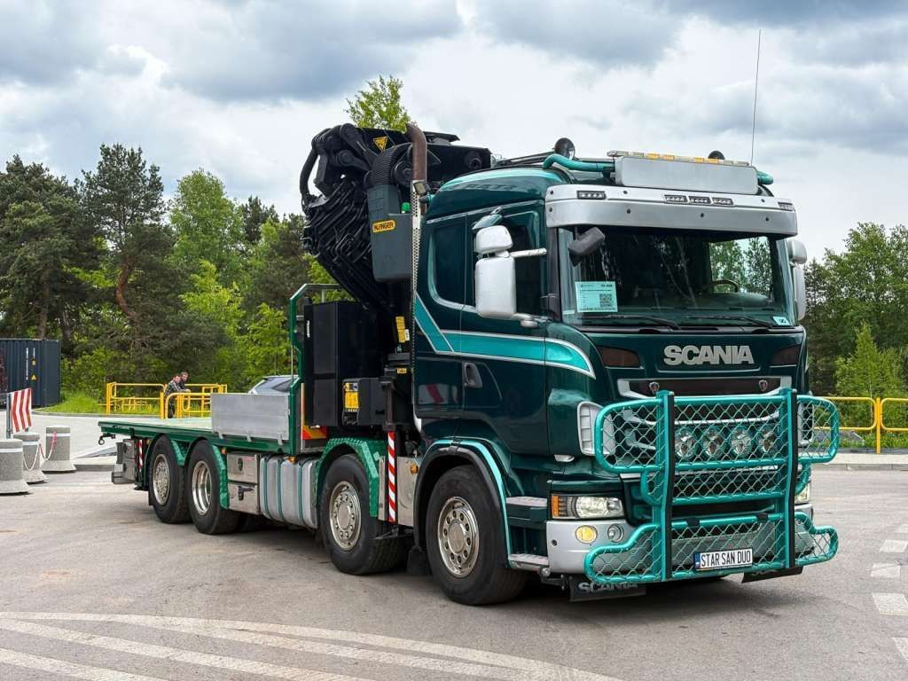 Scania R480 8x2 PALFINGER PK 92002 SH FLY JIB CRANE - Камион с кран: снимка 2 Scania R480 8x2 PALFINGER PK 92002 SH FLY JIB CRANE - Камион с кран: снимка 2