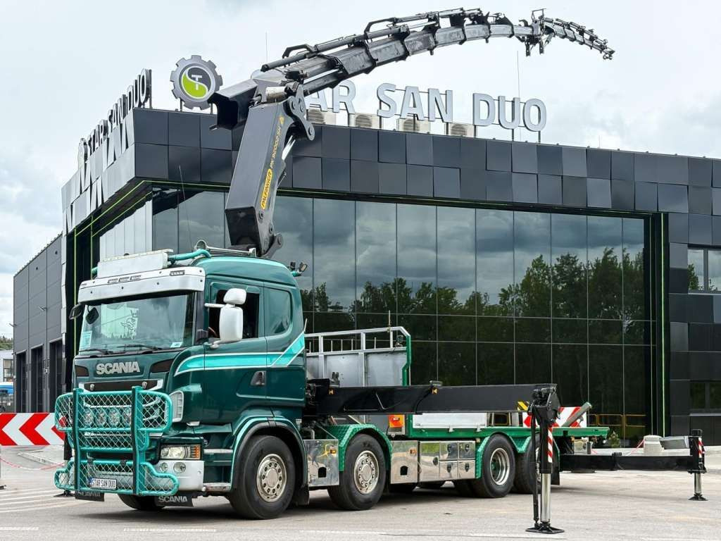 Scania R480 8x2 PALFINGER PK 92002 SH FLY JIB CRANE - Камион с кран: снимка 1 Scania R480 8x2 PALFINGER PK 92002 SH FLY JIB CRANE - Камион с кран: снимка 1
