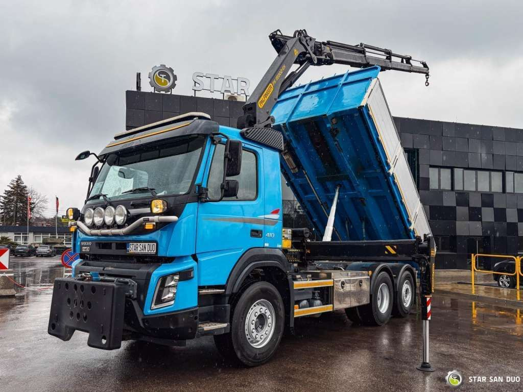 Volvo FMX 410 6x2 PALFINGER PK 18002 659 Working Hour - Самосвал камион: снимка 1 Volvo FMX 410 6x2 PALFINGER PK 18002 659 Working Hour - Самосвал камион: снимка 1
