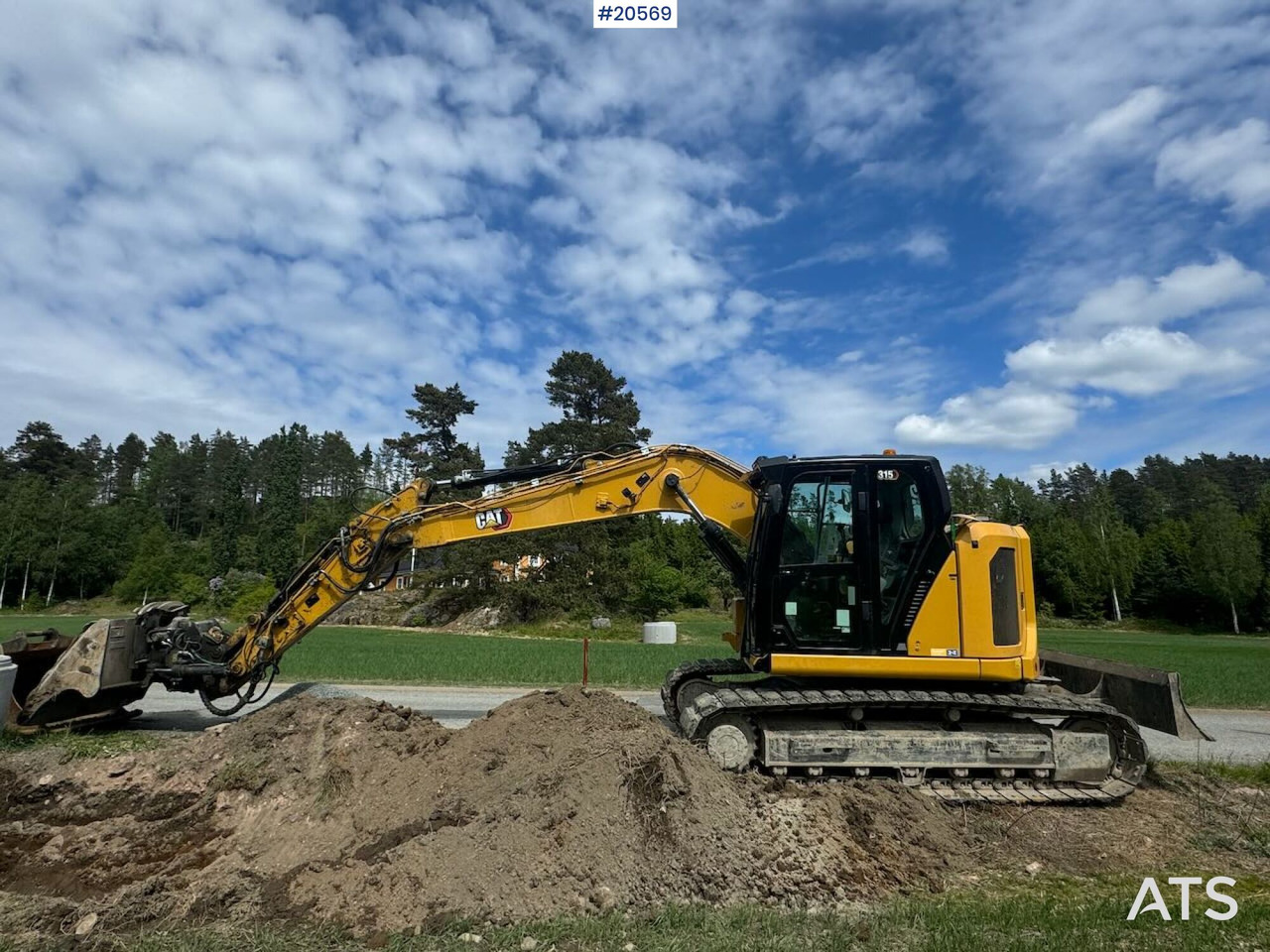 Caterpillar 315 Beltegraver m/ tilt og 2 skuffer - Багер: снимка 1 Caterpillar 315 Beltegraver m/ tilt og 2 skuffer - Багер: снимка 1