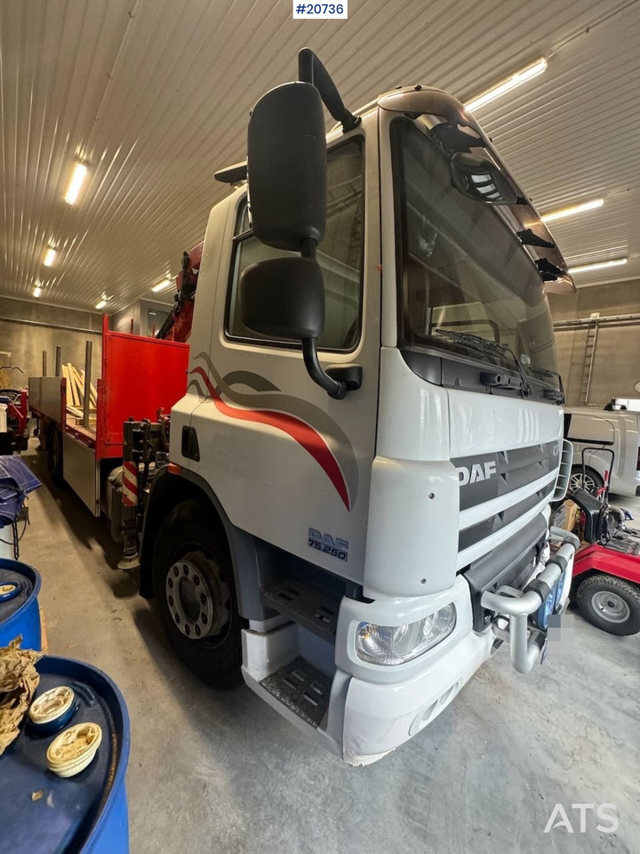 DAF CF75.250 - Бордови камион, Камион с кран: снимка 5 DAF CF75.250 - Бордови камион, Камион с кран: снимка 5