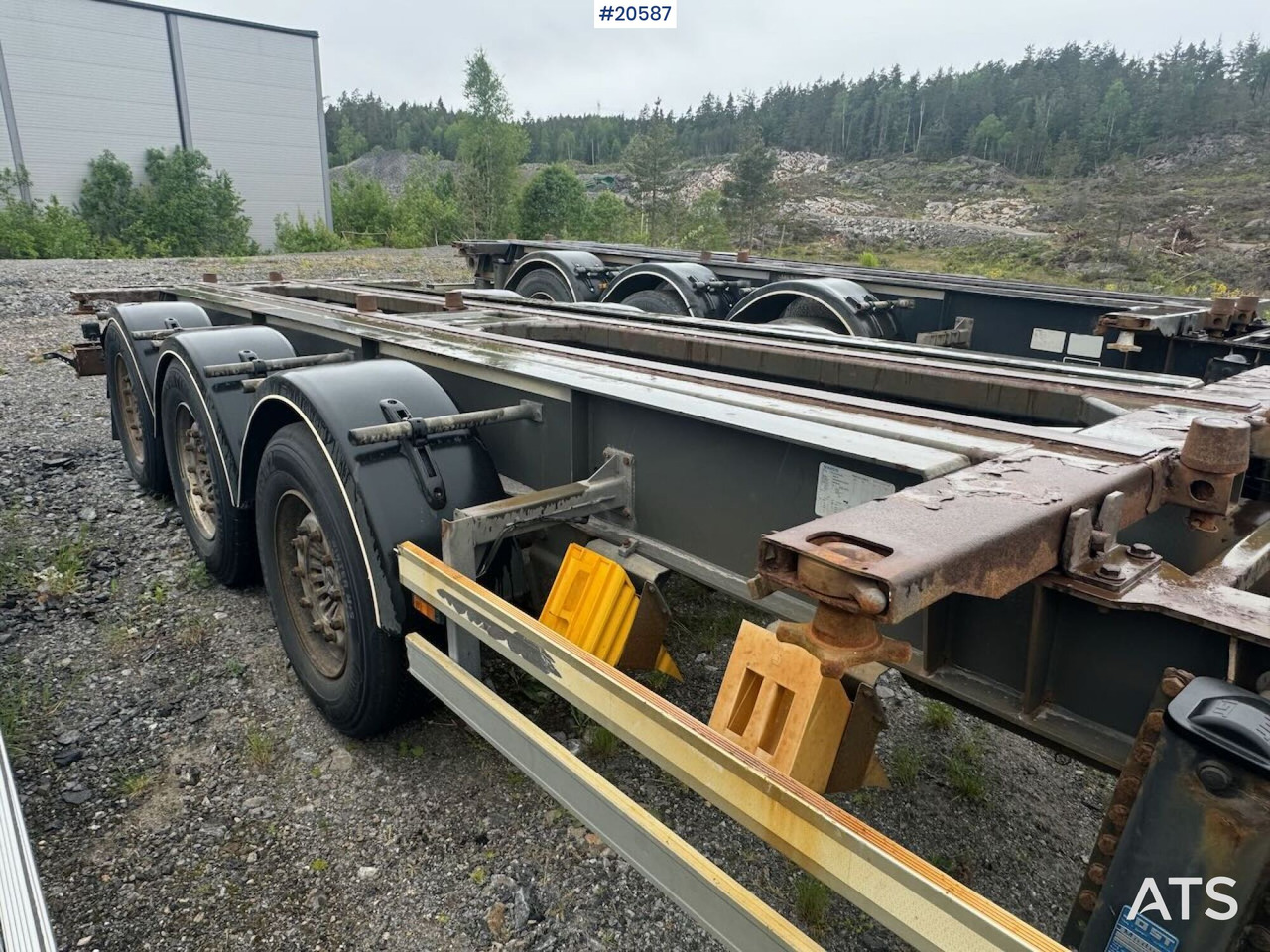Контейнеровоз/ Сменна каросерия ремарке F.A.G containerkjerre: снимка 8