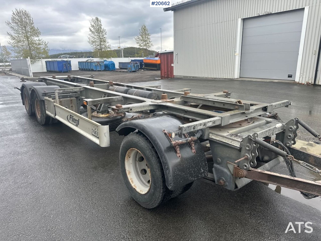 Fliegl containerhenger - Контейнеровоз/ Сменна каросерия ремарке: снимка 1 Fliegl containerhenger - Контейнеровоз/ Сменна каросерия ремарке: снимка 1