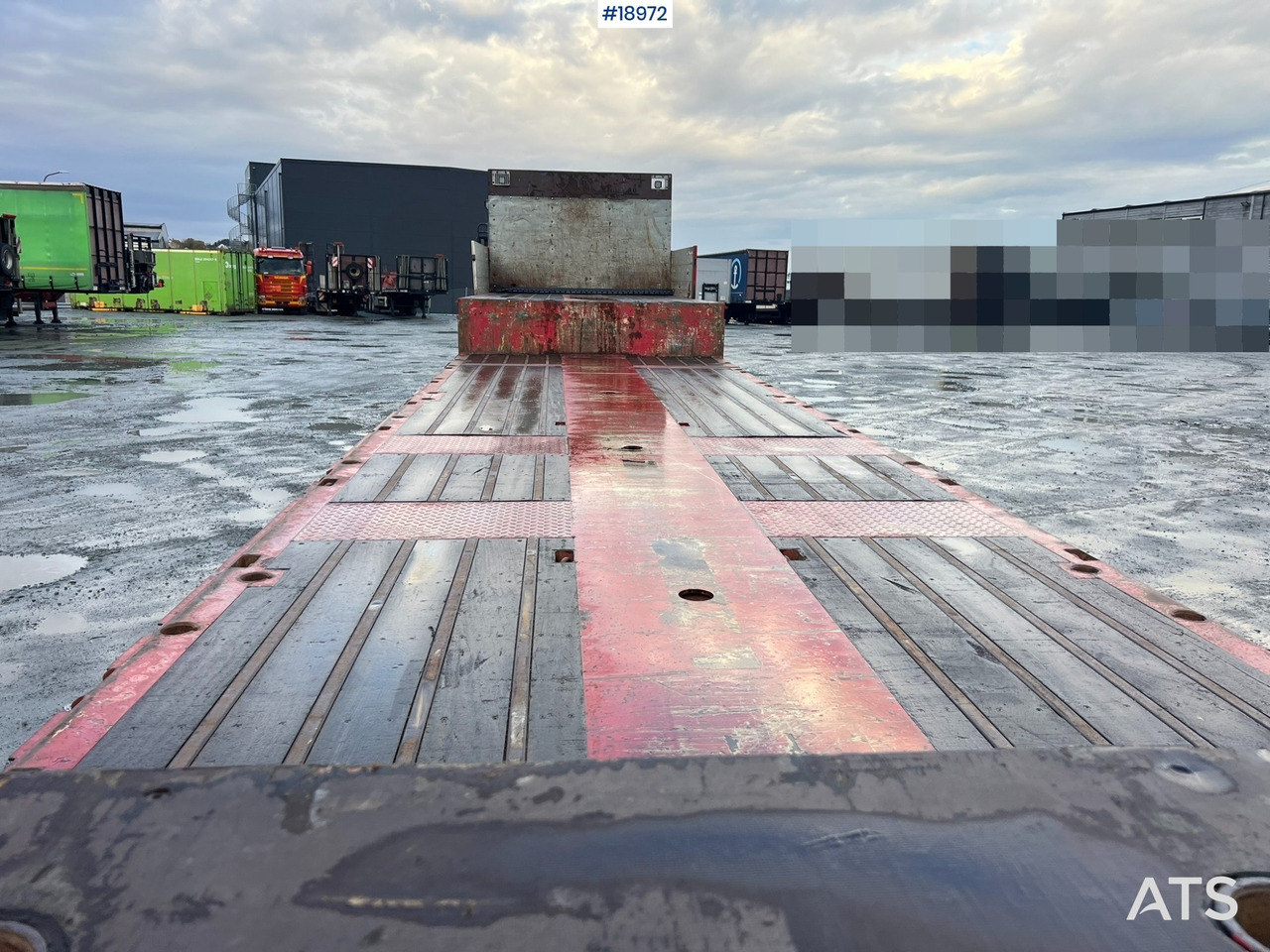 Нискорамна площадка полуремарке HRD 3 akslet  jumbosemi: снимка 10