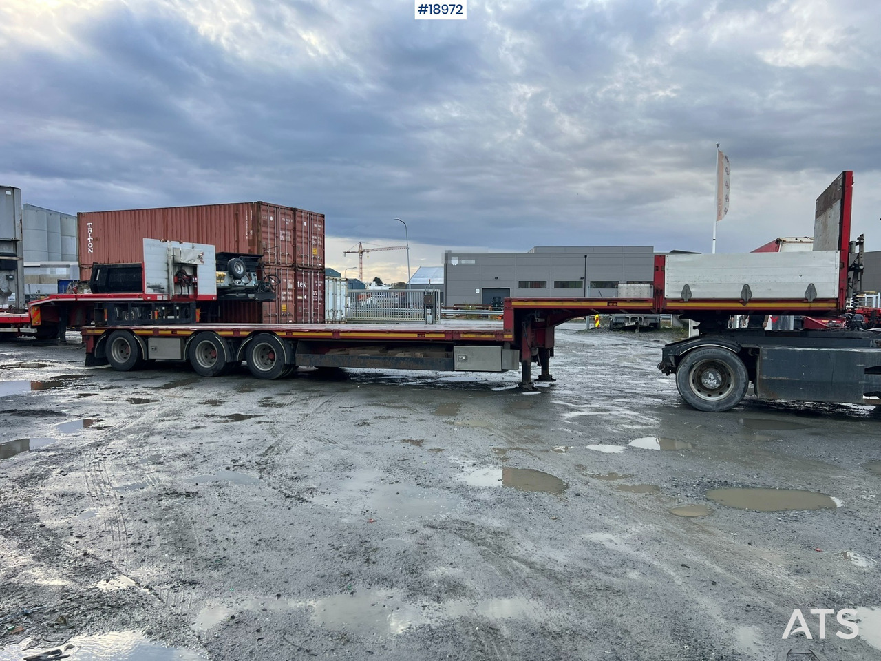 Нискорамна площадка полуремарке HRD 3 akslet  jumbosemi: снимка 6