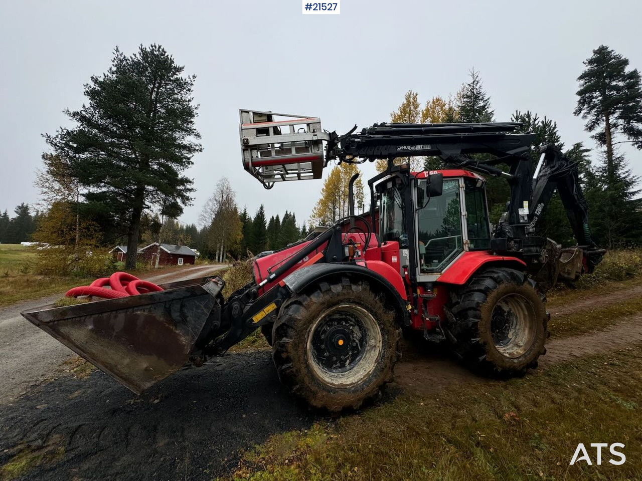 Huddig 1260B Traktorgraver m/ Huddig 2000 lift, tilt og pusseskuffe - Багер-товарач: снимка 2 Huddig 1260B Traktorgraver m/ Huddig 2000 lift, tilt og pusseskuffe - Багер-товарач: снимка 2