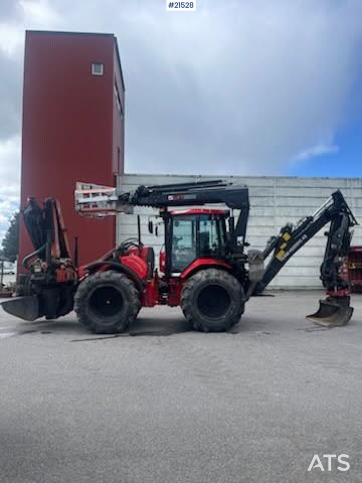 Huddig 1260C Traktorgraver m/ Palfinger kran, Lift, rototilt og skuffe - Багер-товарач: снимка 2 Huddig 1260C Traktorgraver m/ Palfinger kran, Lift, rototilt og skuffe - Багер-товарач: снимка 2