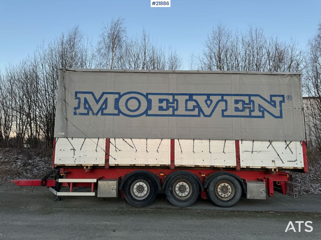 Контейнеровоз/ Сменна каросерия ремарке Istrail 3-akslet Containerkjerre: снимка 1