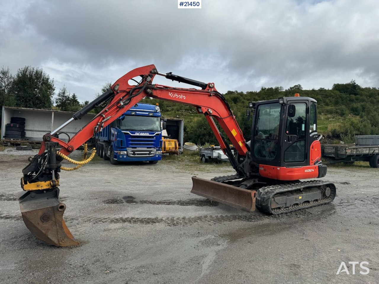 Kubota KX 057-4 - Верижен багер: снимка 1 Kubota KX 057-4 - Верижен багер: снимка 1