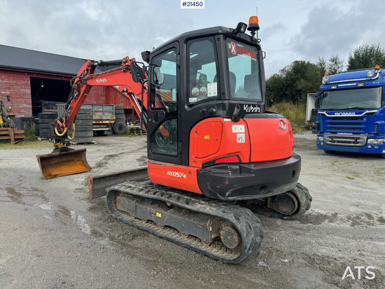 Kubota KX 057-4 - Верижен багер: снимка 3 Kubota KX 057-4 - Верижен багер: снимка 3