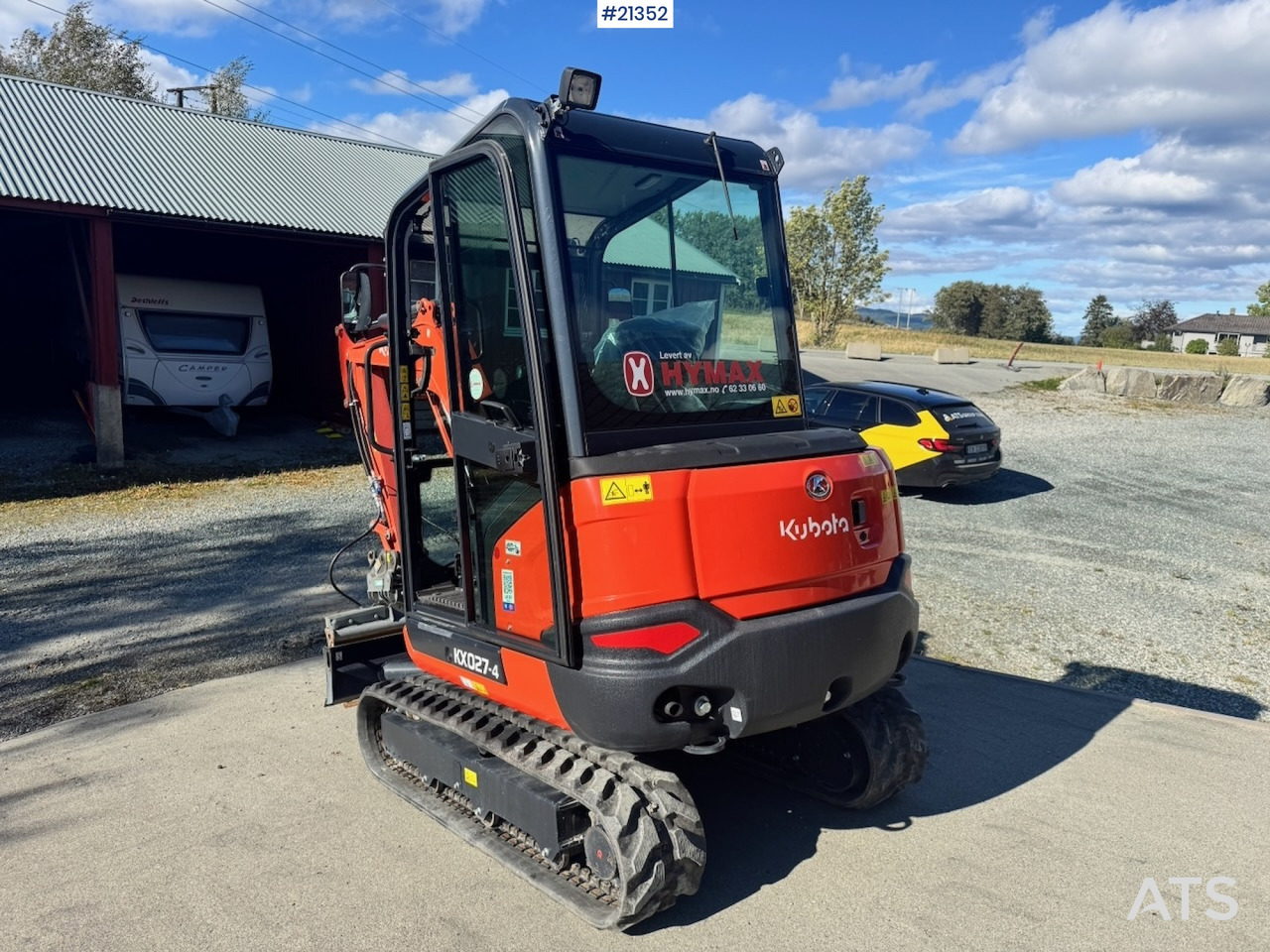 Kubota KX027-4 - Мини багер: снимка 3 Kubota KX027-4 - Мини багер: снимка 3