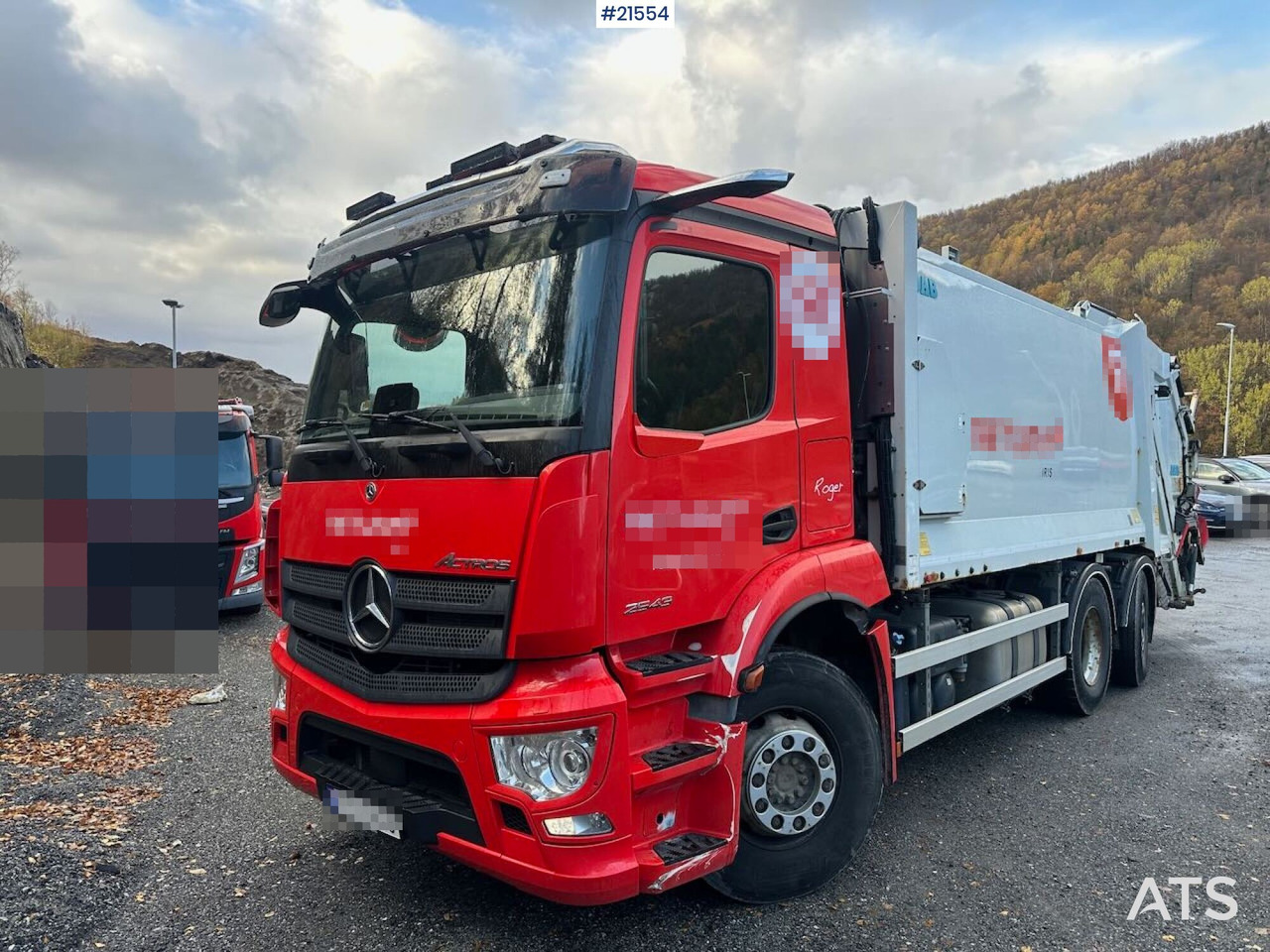 Mercedes Actros 2543 6x2 2 – kammers komprimatorbil m/ 2020 JOAB Anaconda twin påbygg - Боклукчийска кола: снимка 4 Mercedes Actros 2543 6x2 2 – kammers komprimatorbil m/ 2020 JOAB Anaconda twin påbygg - Боклукчийска кола: снимка 4