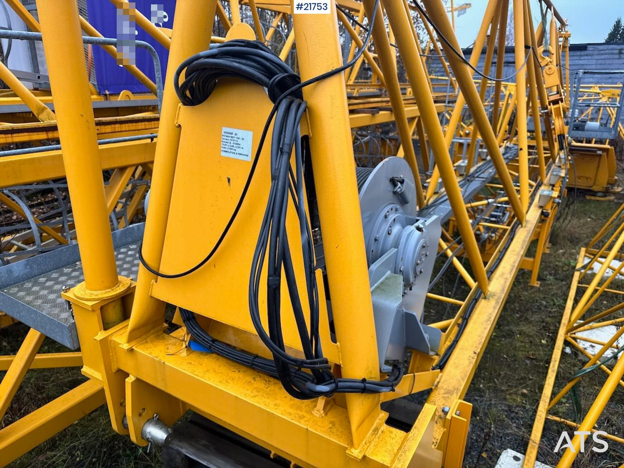 Кулокран Potain MDT 109 2C Tårnkran: снимка 11